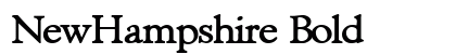 NewHampshire Bold Font NewHampshire Bold Font Preview