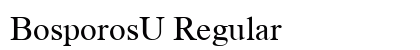BosporosU Regular Font Preview