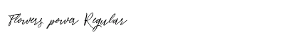 Flowers power Regular Font Preview