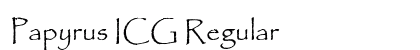 Papyrus ICG Regular Preview