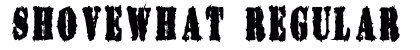 ShoveWhat Regular Font Preview