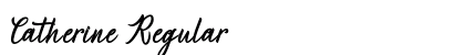 Catherine Regular Font Catherine Regular Font Preview