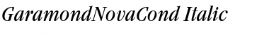 GaramondNovaCond Italic