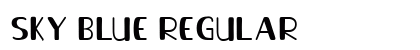 Sky Blue Regular Font Preview