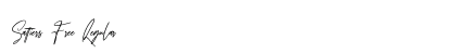 Sattiers Free Regular Font Preview