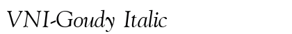 VNI-Goudy Italic preview