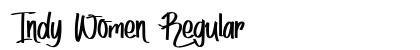Indy Women Regular Font Preview