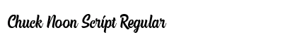 Chuck Noon Script Regular Font Preview