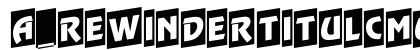 a_RewinderTitulCmUp Regular Font Preview