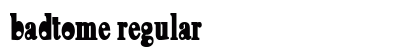 BadToMe Regular Font Preview