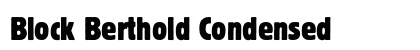 Block Berthold Condensed preview
