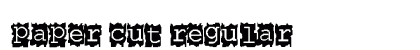Paper Cut Regular Font Preview
