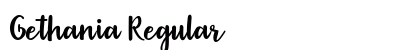Gethania Regular Font Preview