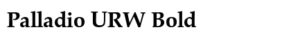 Palladio URW Bold (OpenType) Font Preview