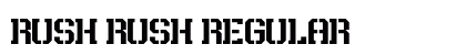 Rush Rush Regular Font Preview