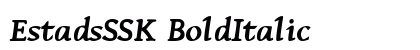 EstadsSSK BoldItalic preview