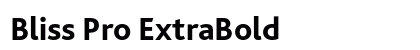 Bliss Pro ExtraBold preview