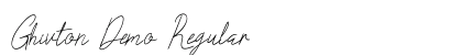 Ghivton Demo Regular Font Preview