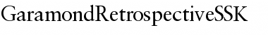 GaramondRetrospectiveSSK Regular Font