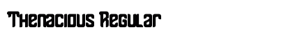 Thenacious Regular Font Preview