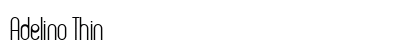 Adelino Thin Font Preview