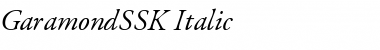 GaramondSSK Italic