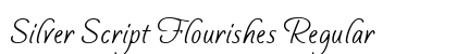 Silver Script Flourishes Regular Font Preview