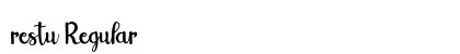 restu Regular Font Preview