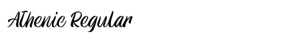 Athenic Regular Font Preview