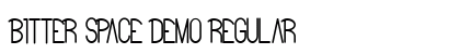 Bitter Space Demo Regular Font Preview