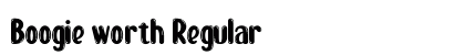 Boogie worth Regular Font Preview