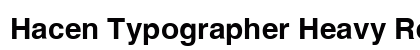 Hacen Typographer Heavy Regular preview