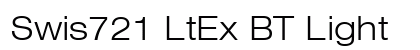 Swis721 LtEx BT Light font free download
