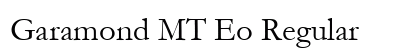 Garamond MT Eo Regular font free download