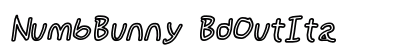 NumbBunny BdOutIta Font Preview