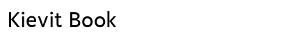Kievit Book font free download
