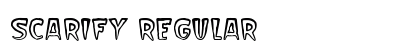 Scarify Regular Font Preview