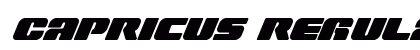 Capricus Regular Font Preview