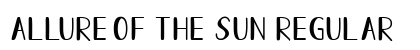 Allure Of The Sun Regular Font Preview