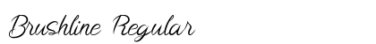 Brushline Regular Font Preview
