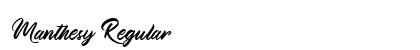 Manthesy Regular Font Preview
