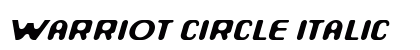 Warriot Circle Italic preview