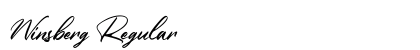 Winsberg Regular Font Preview