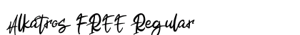 Alkatros FREE Regular Font Preview