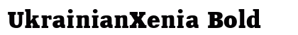 UkrainianXenia Bold Font UkrainianXenia Bold Font Preview