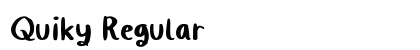 Quiky Regular preview