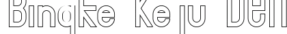 Bingke Keju DEMO Regular preview Bingke Keju DEMO Regular preview