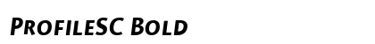 ProfileSC Bold Preview