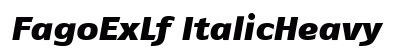 FagoExLf ItalicHeavy preview