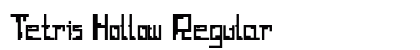 Tetris Hollow Regular Font Preview
